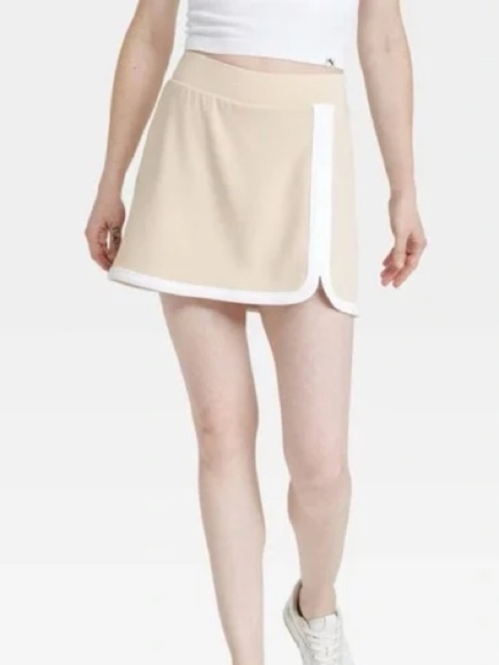 NWOT JoyLab Women’s Knit Piped High-Rise Skort w/built in shorts, Large